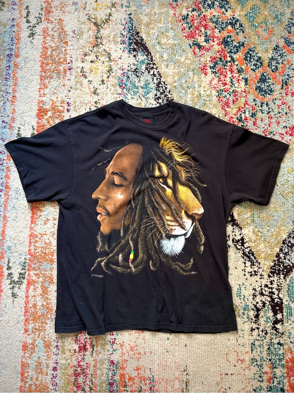 Vintage Y2K Bob Marley Lion Of Zion T-Shirt